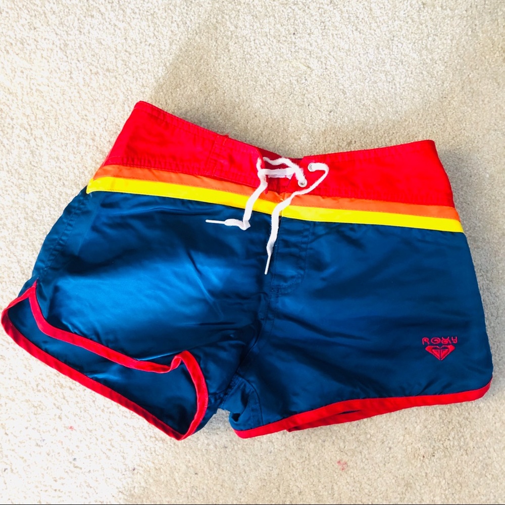 👙 ROXY brand rainbow swim summer shorts 🌈